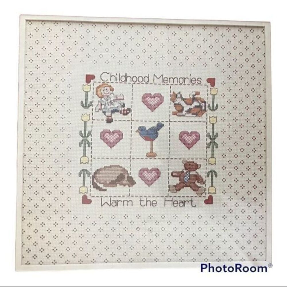 MCNEILL COUNTED CROSS STITCH Kit #5529 Childhood Memories NEW NOS Vintage 1985